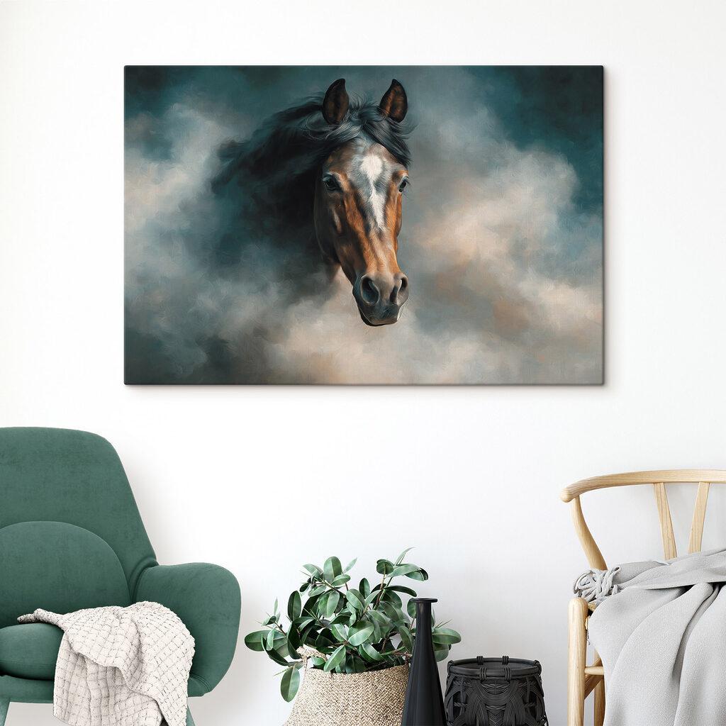 Cavalo na névoa escura — interior 2