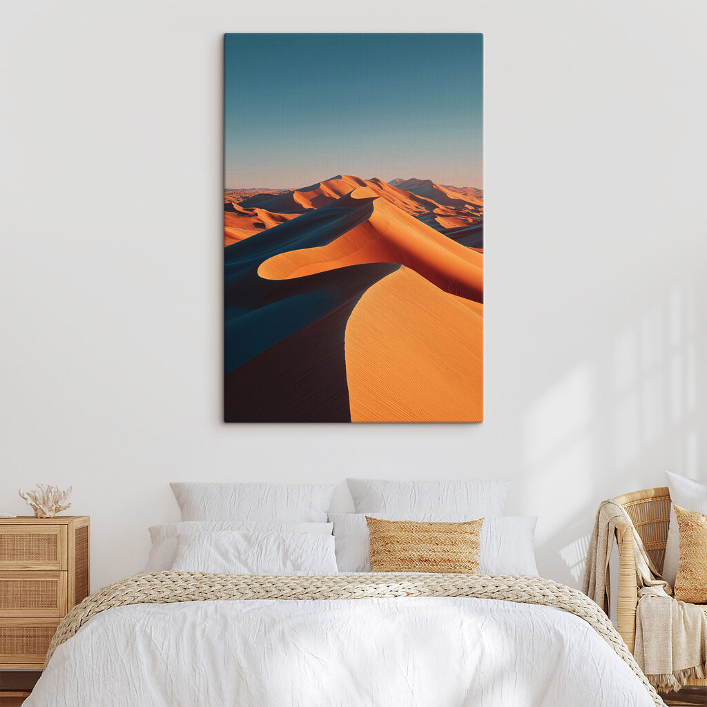 Dunas alaranjadas ao entardecer — interior 2