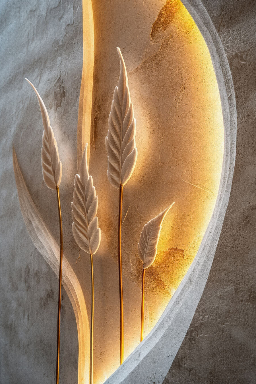 Espigas na luz — design completo