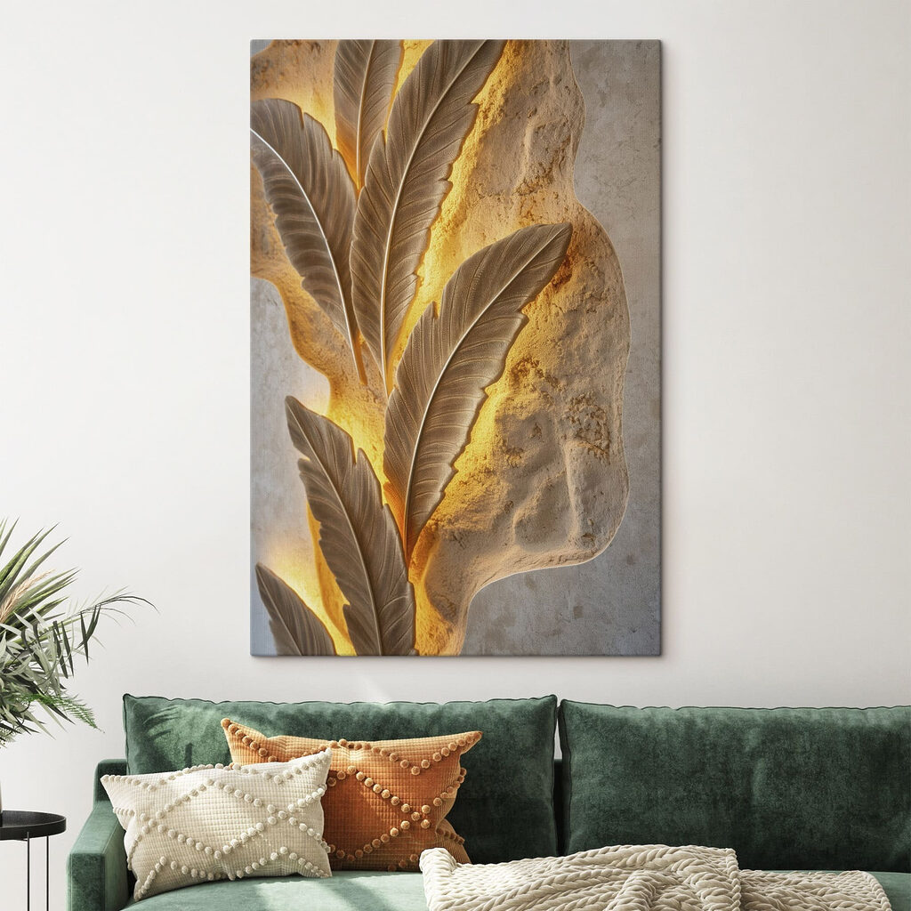 Folhas junto à luz — interior 1