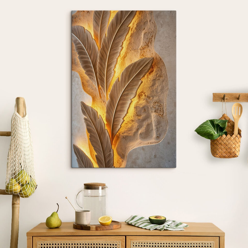 Folhas junto à luz — interior 3