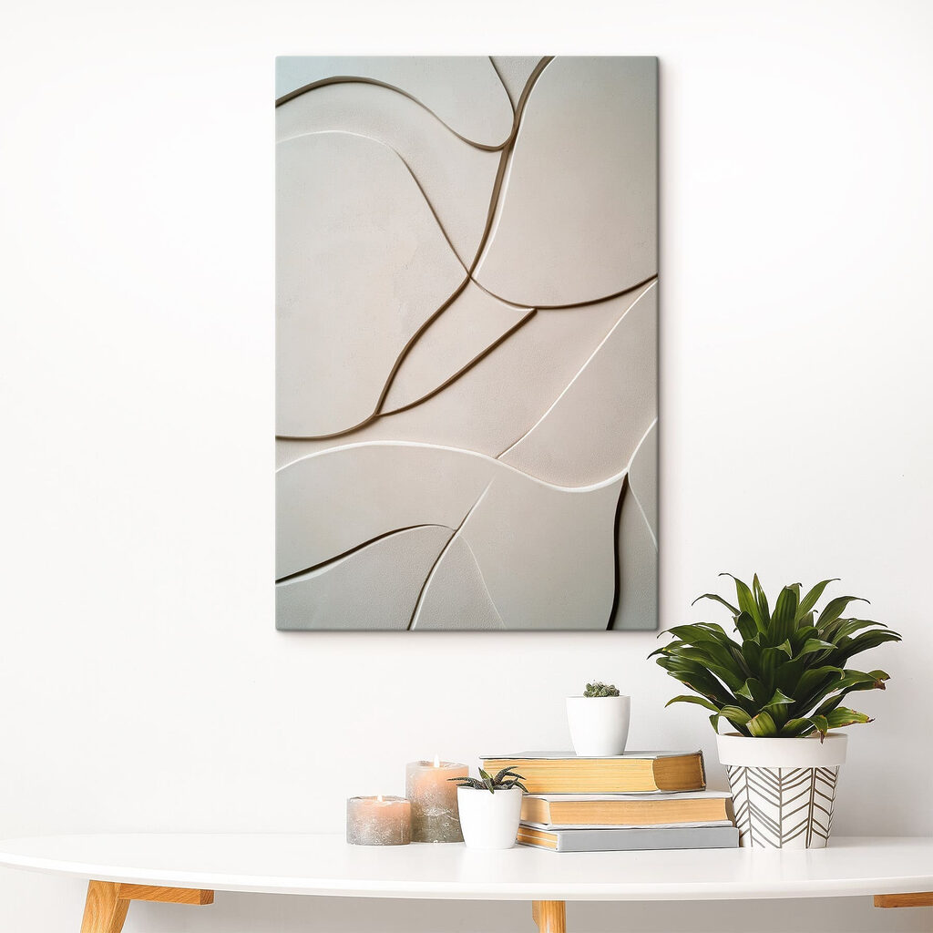 Linhas finas entre brancos — interior 1