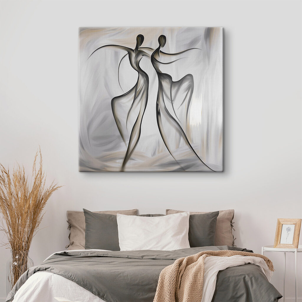 Dois bailarinos entre linhas — interior 2