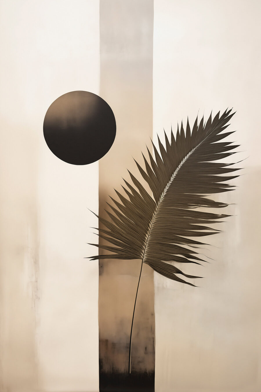 Folha de palmeira escura — design completo
