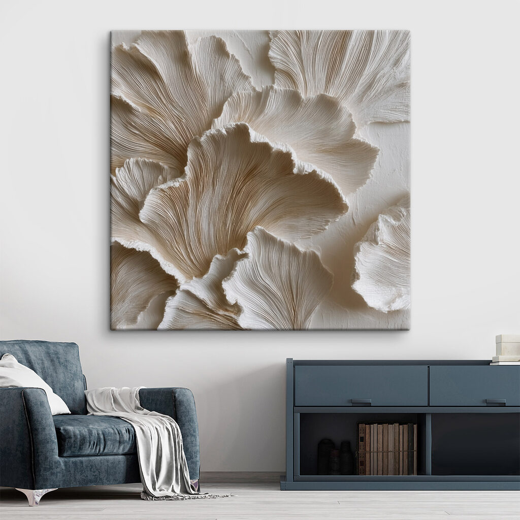 Folhas creme em camadas — interior 1