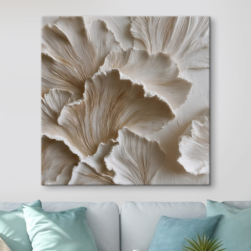 Folhas creme em camadas — interior 2