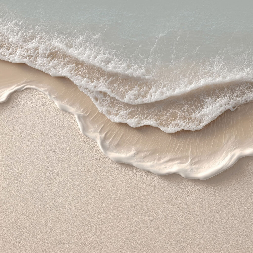 Espuma sobre areia — design completo