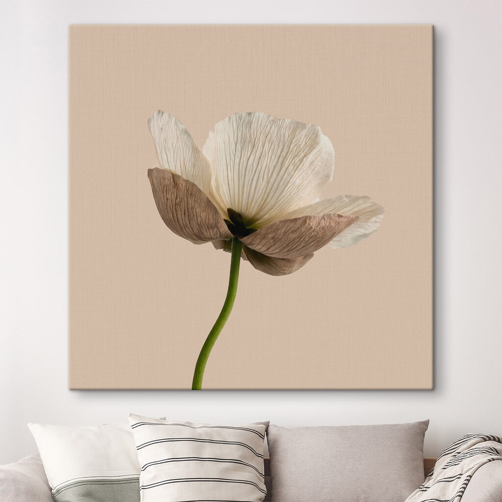 Flor em haste verde — interior 1