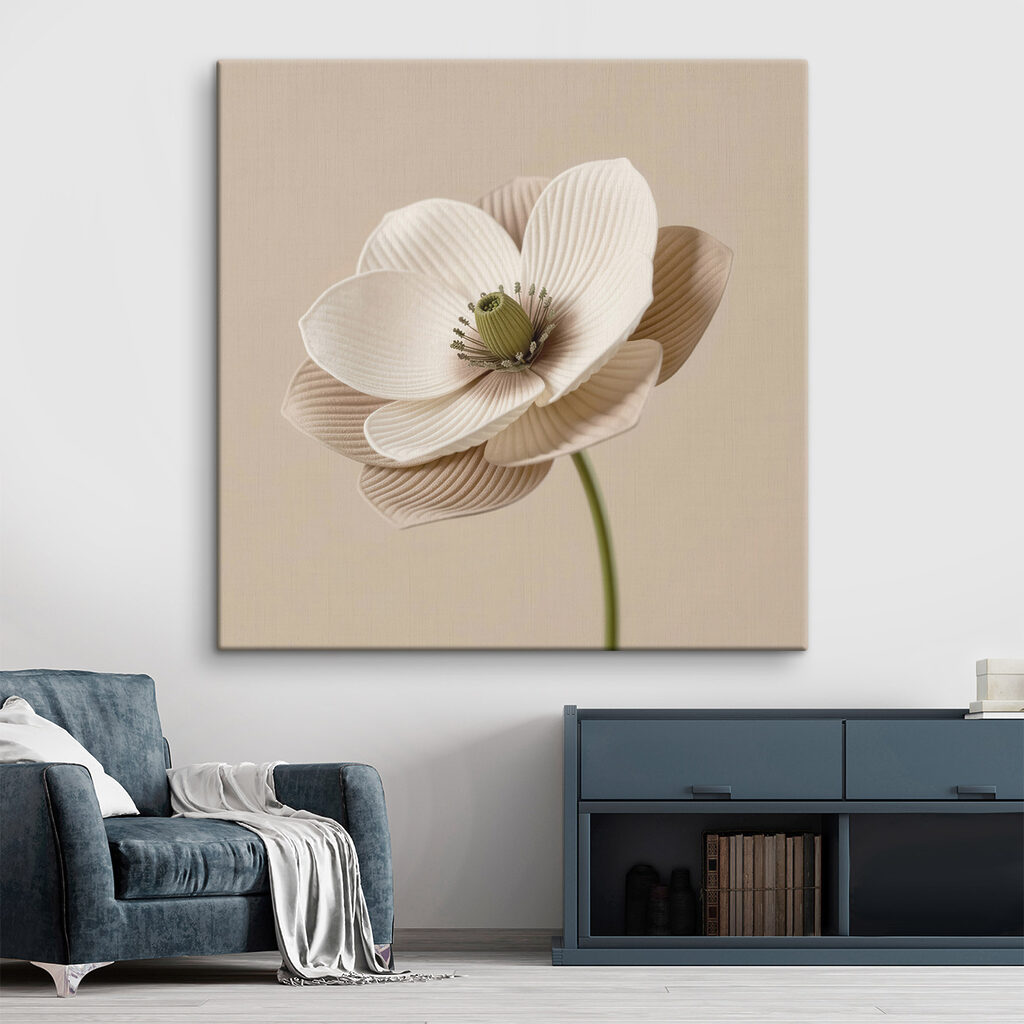 Flor estriada em areia — interior 1