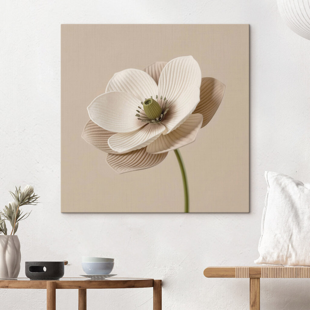 Flor estriada em areia — interior 3