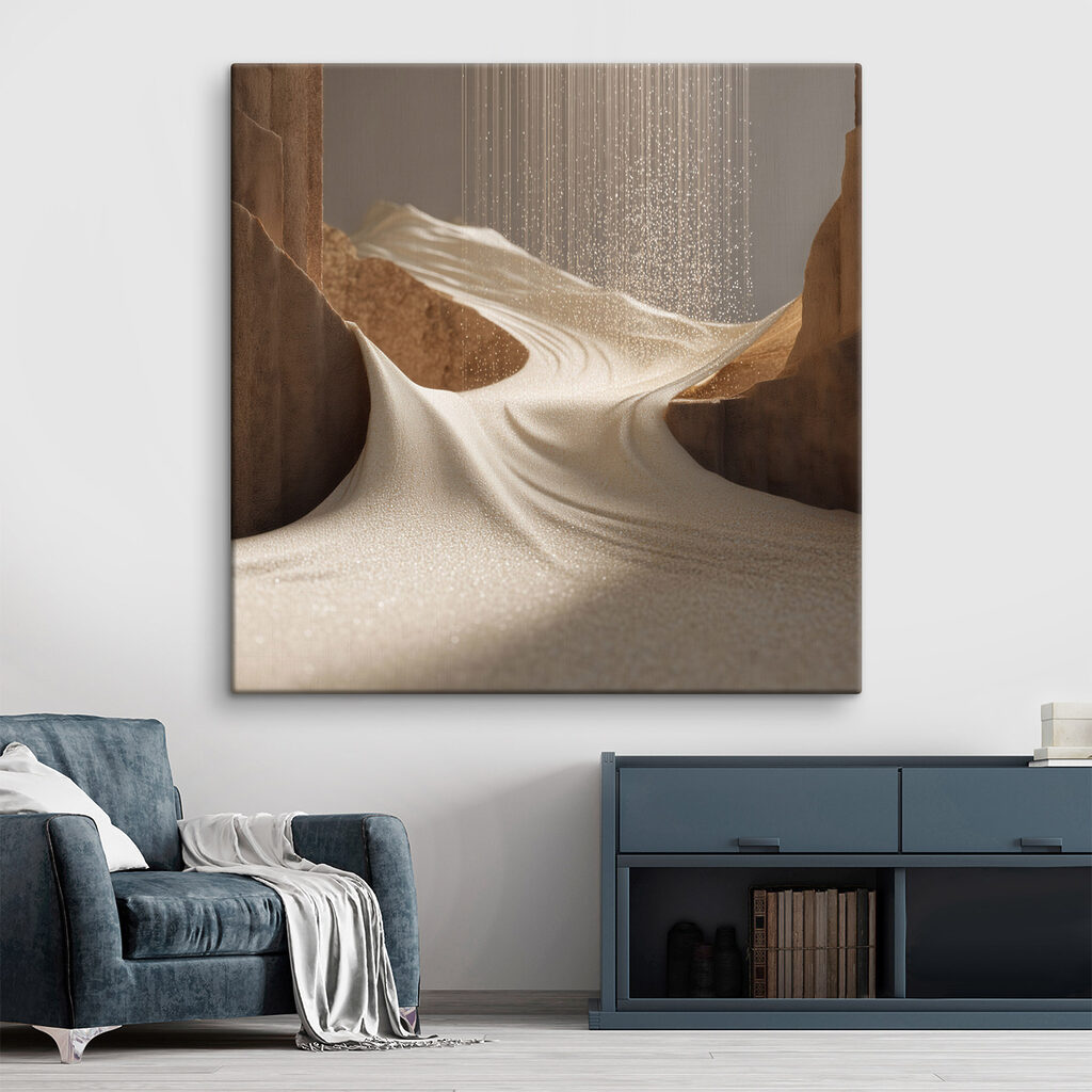 Areia entre rochas — interior 1