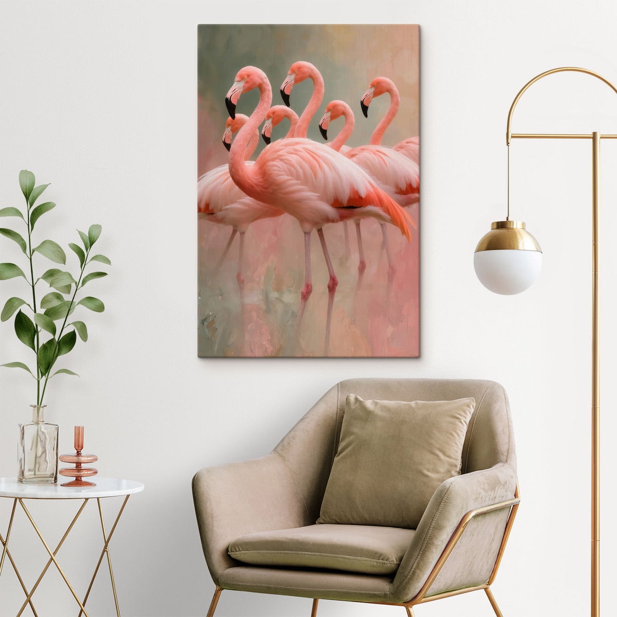 Bando de flamingos — interior 2