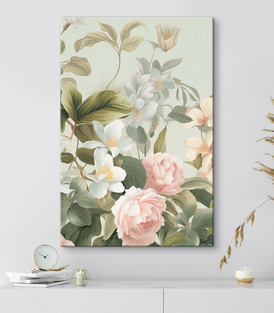 Rosas entre flores creme — interior 2