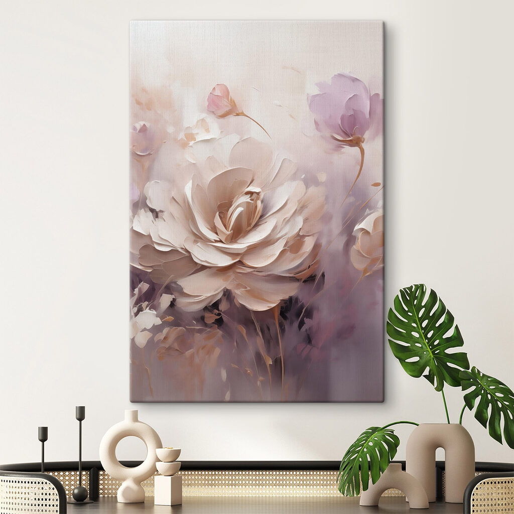 Rosa creme entre lilás — interior 2