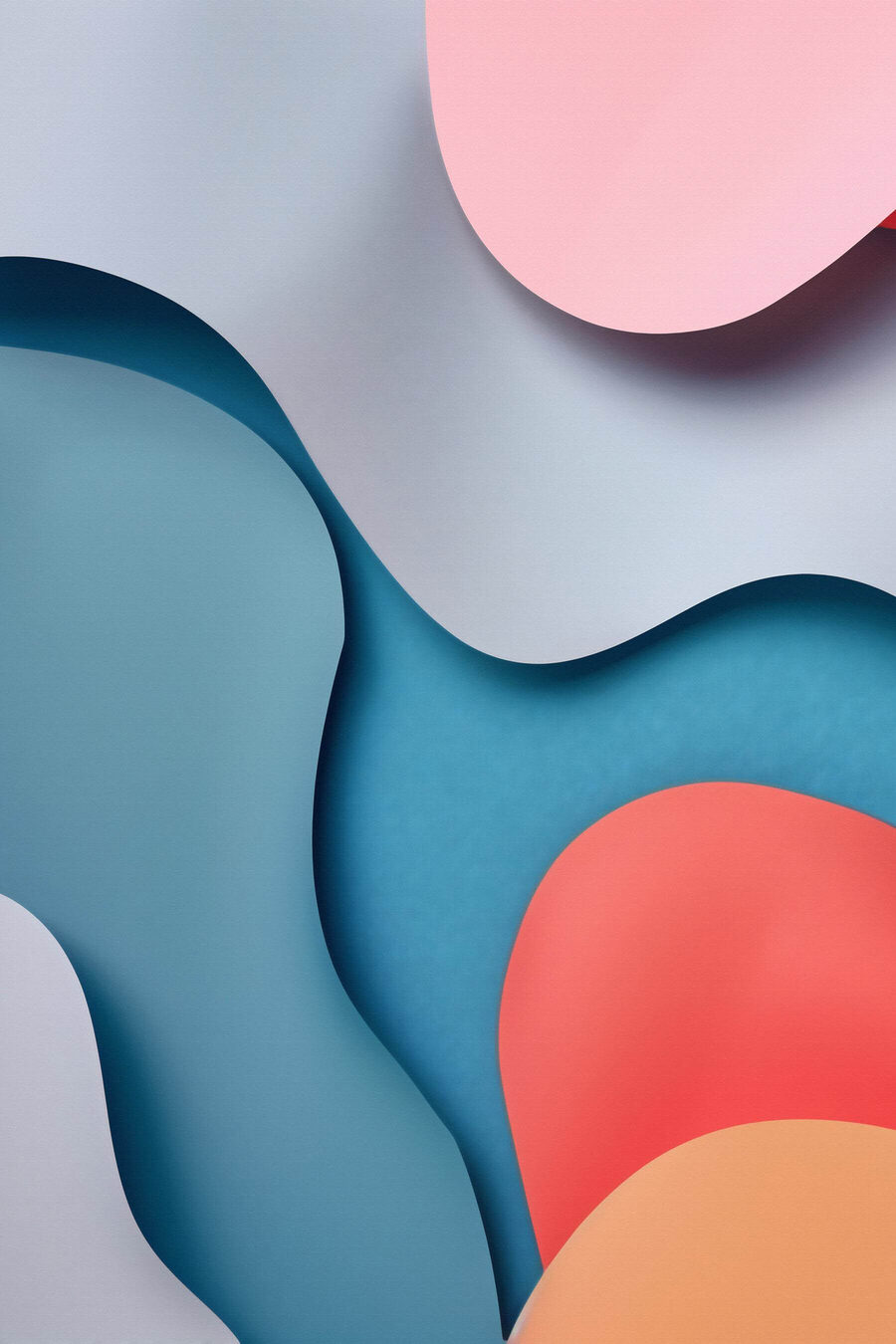 Curvas azuis entre cor-de-rosa — design completo