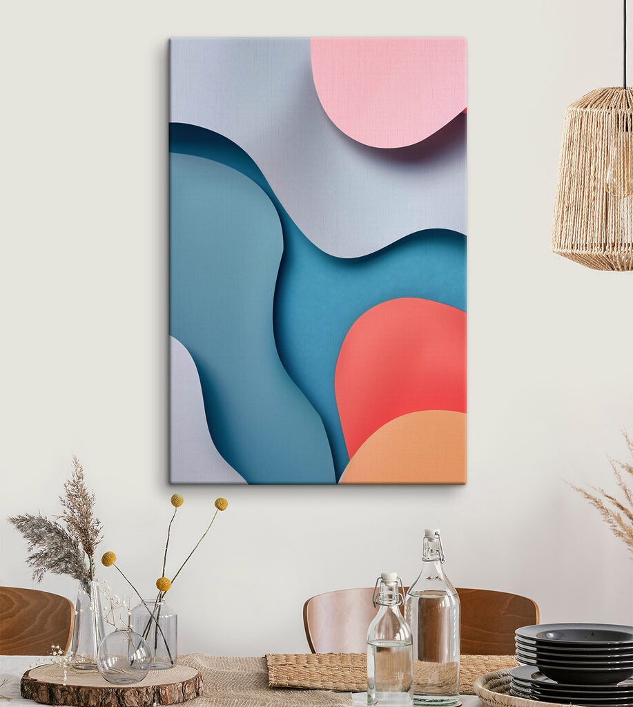 Curvas azuis entre cor-de-rosa — interior 2