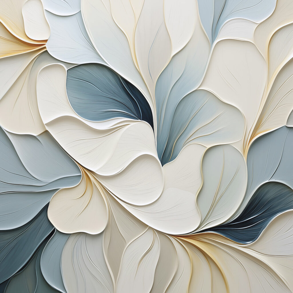 Folhas com veios dourados — design completo