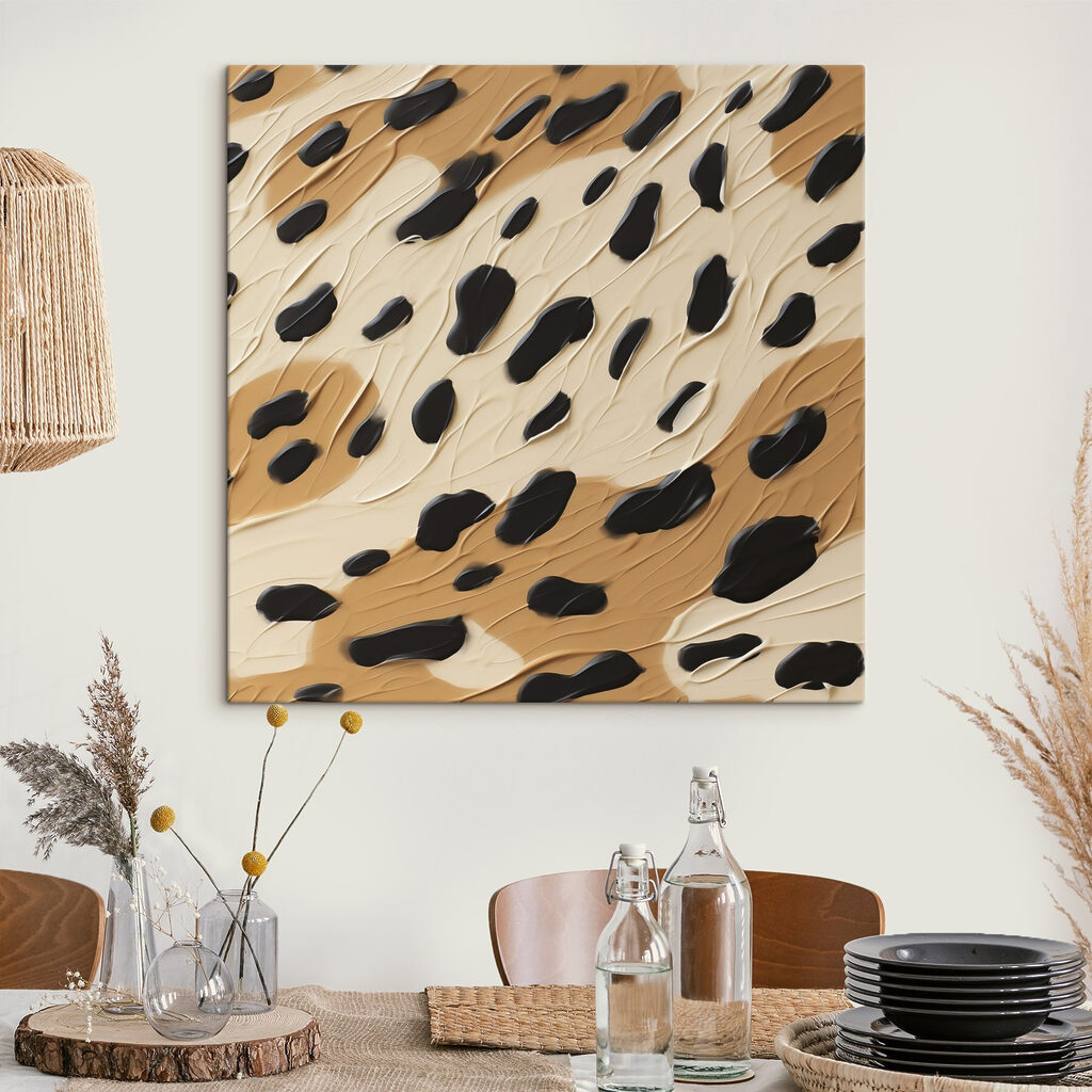Manchas pretas sobre ocre — interior 2