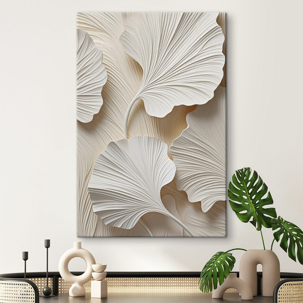 Folhas de ginkgo estriadas — interior 1