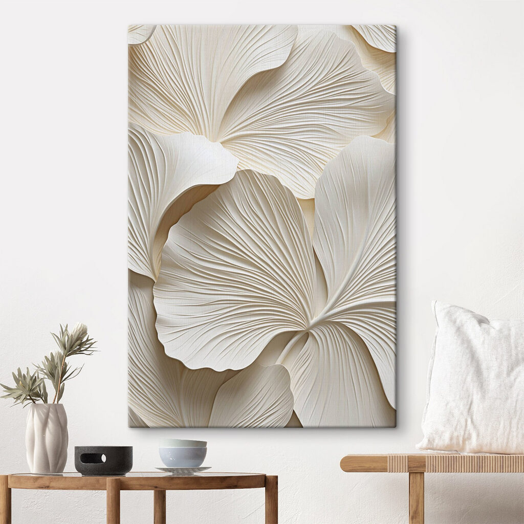 Ginkgo branco sobre areia — interior 2