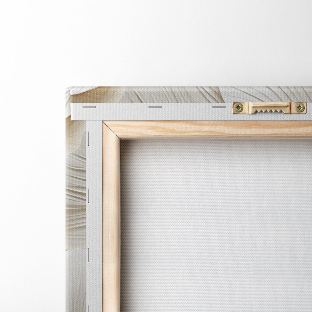 Ginkgo branco sobre areia — verso