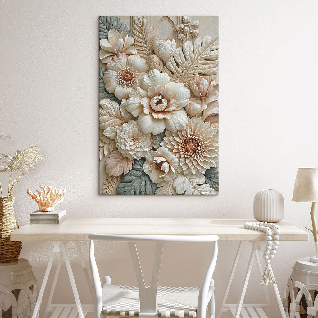 Jardim de flores creme — interior 1
