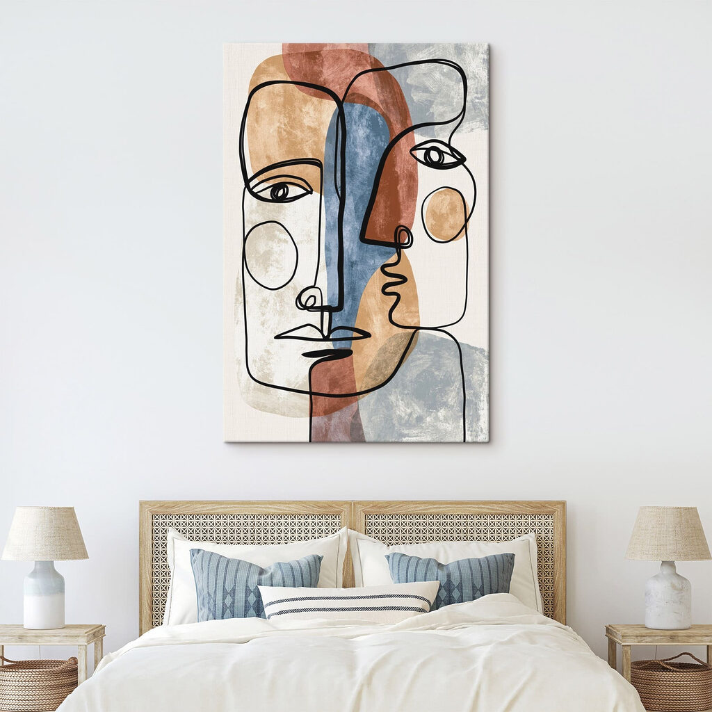 Dois rostos coloridos — interior 1