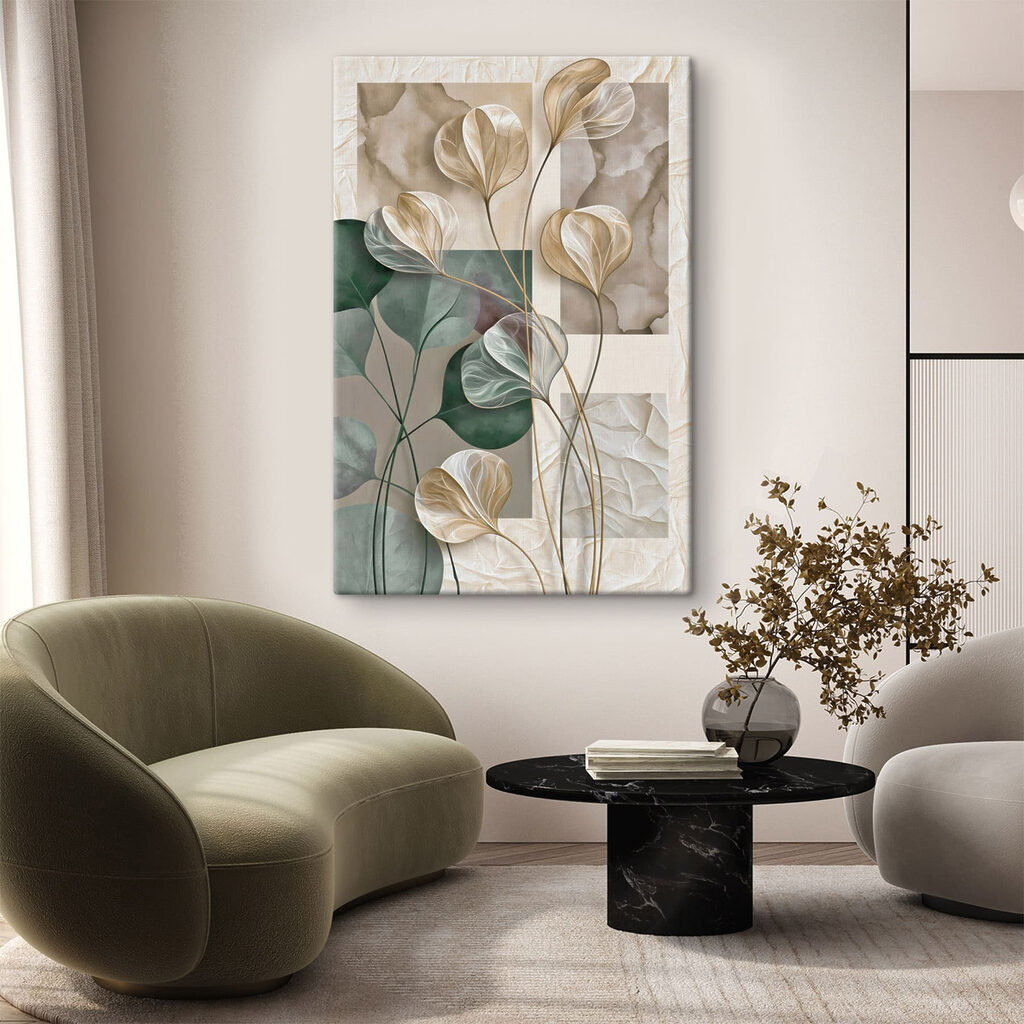 Folhas sobrepostas e densas — interior 1