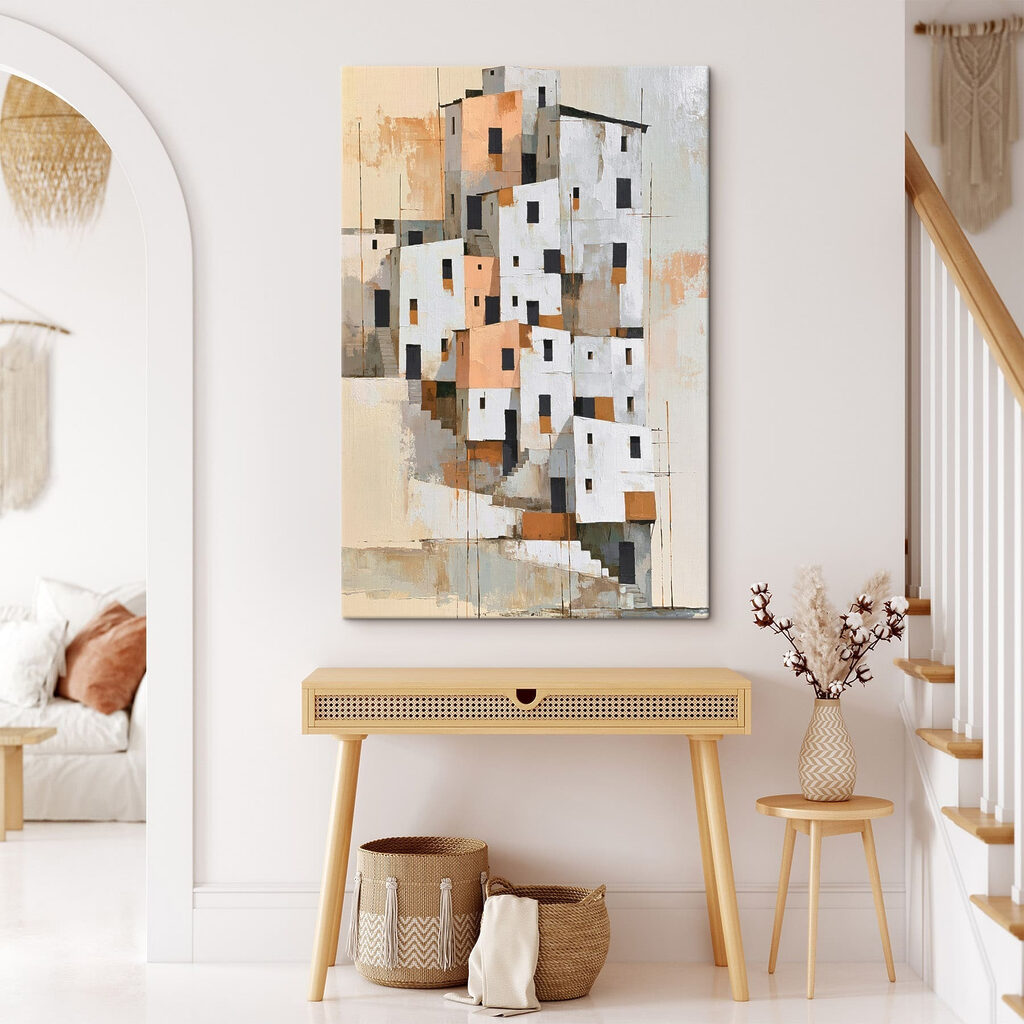 Casas brancas em blocos — interior 2