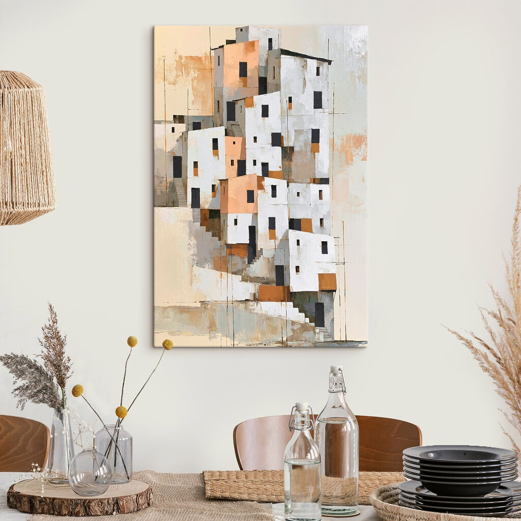 Casas brancas em blocos — interior 3