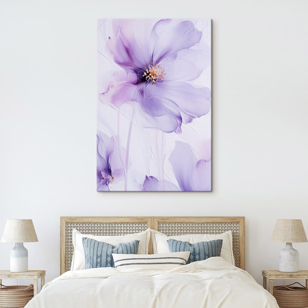 Flor roxa translúcida — interior 1