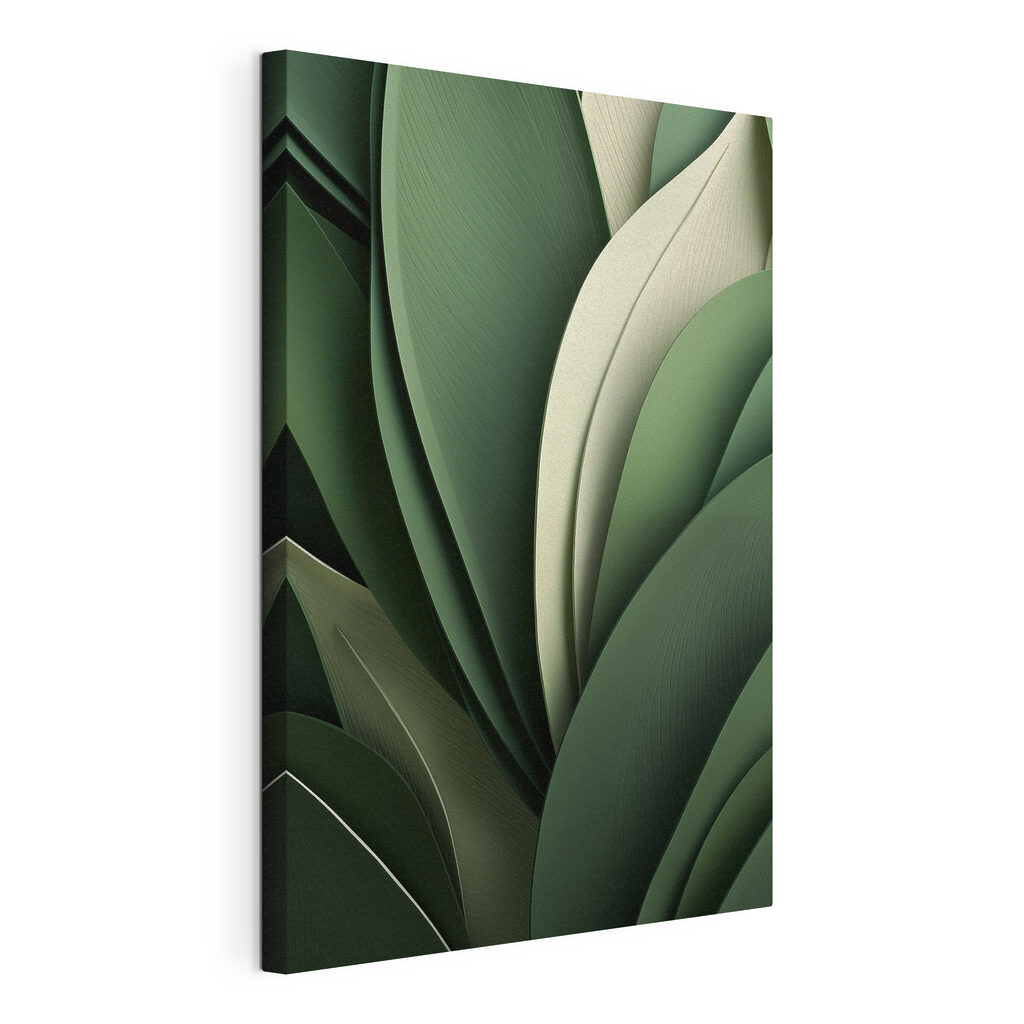 Folhas verde-escuras com nervuras — vista do produto