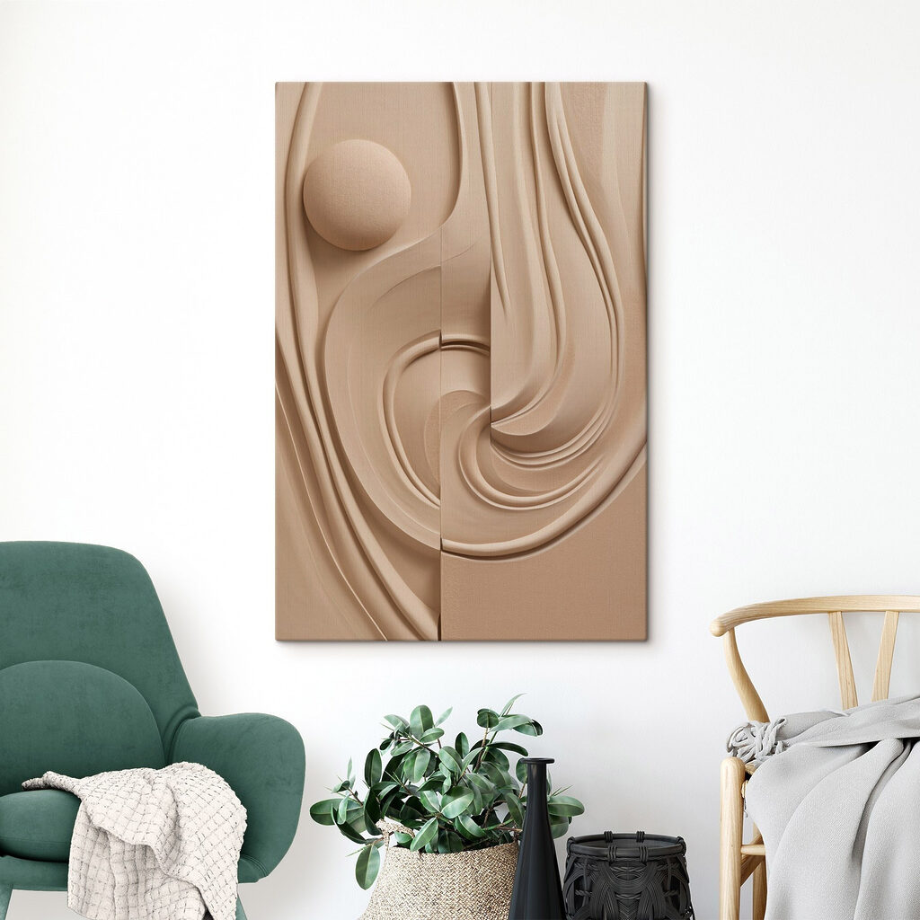 Esfera cor de areia — interior 2
