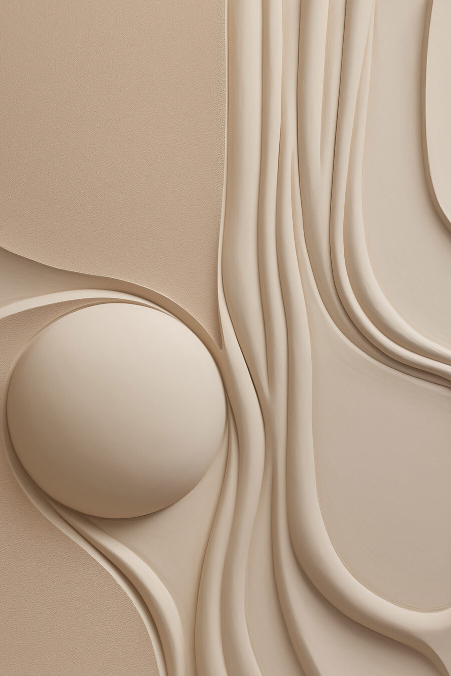 Forma redonda entre faixas — design completo