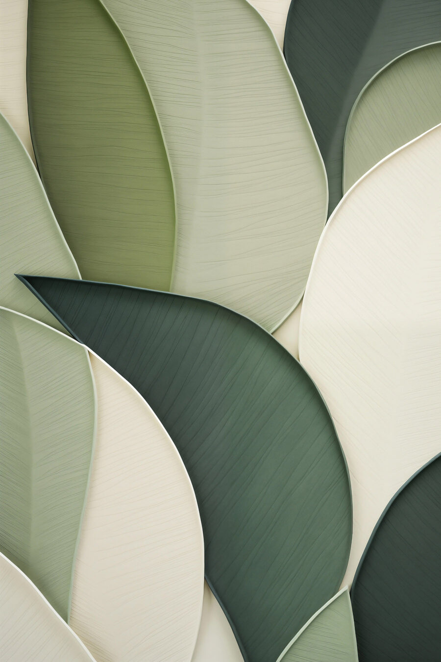 Planos de folhas verdes — design completo