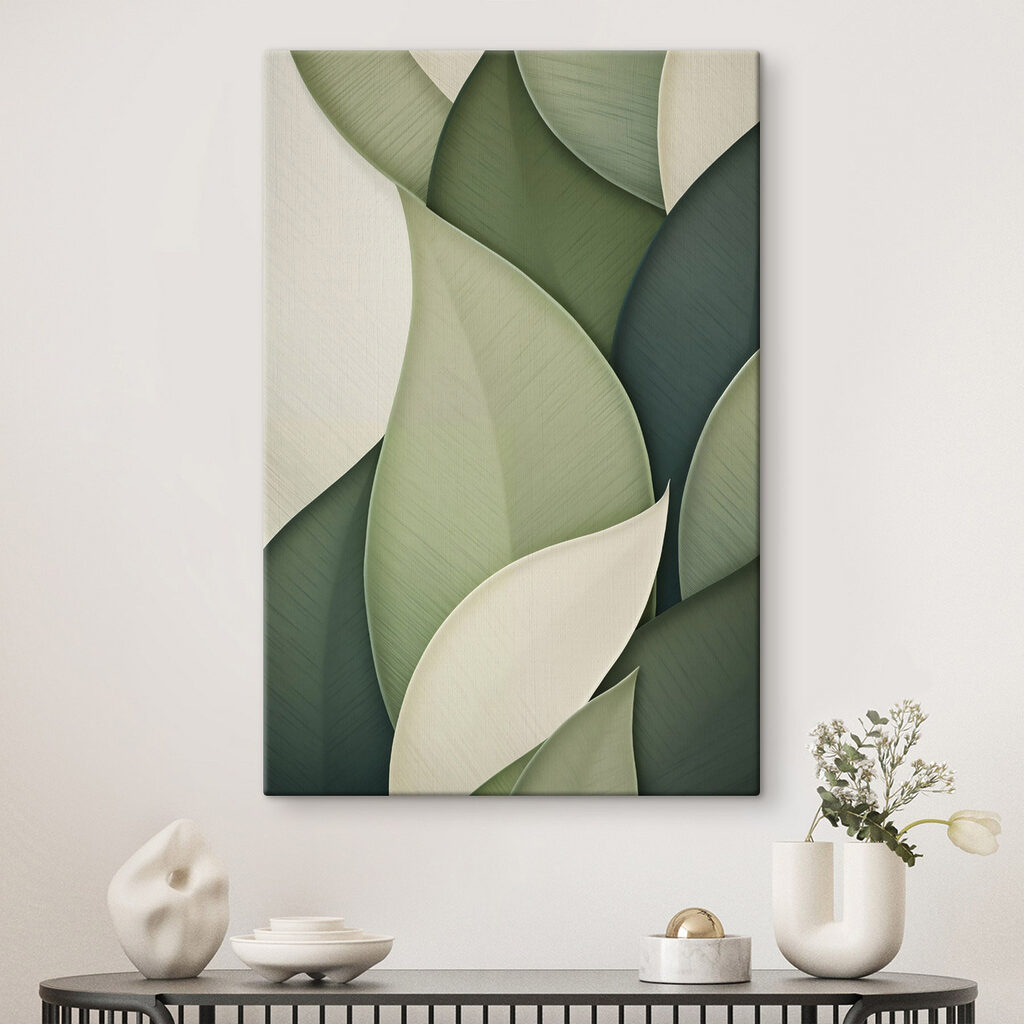 Folhas verde-claras e verde-escuras — interior 2