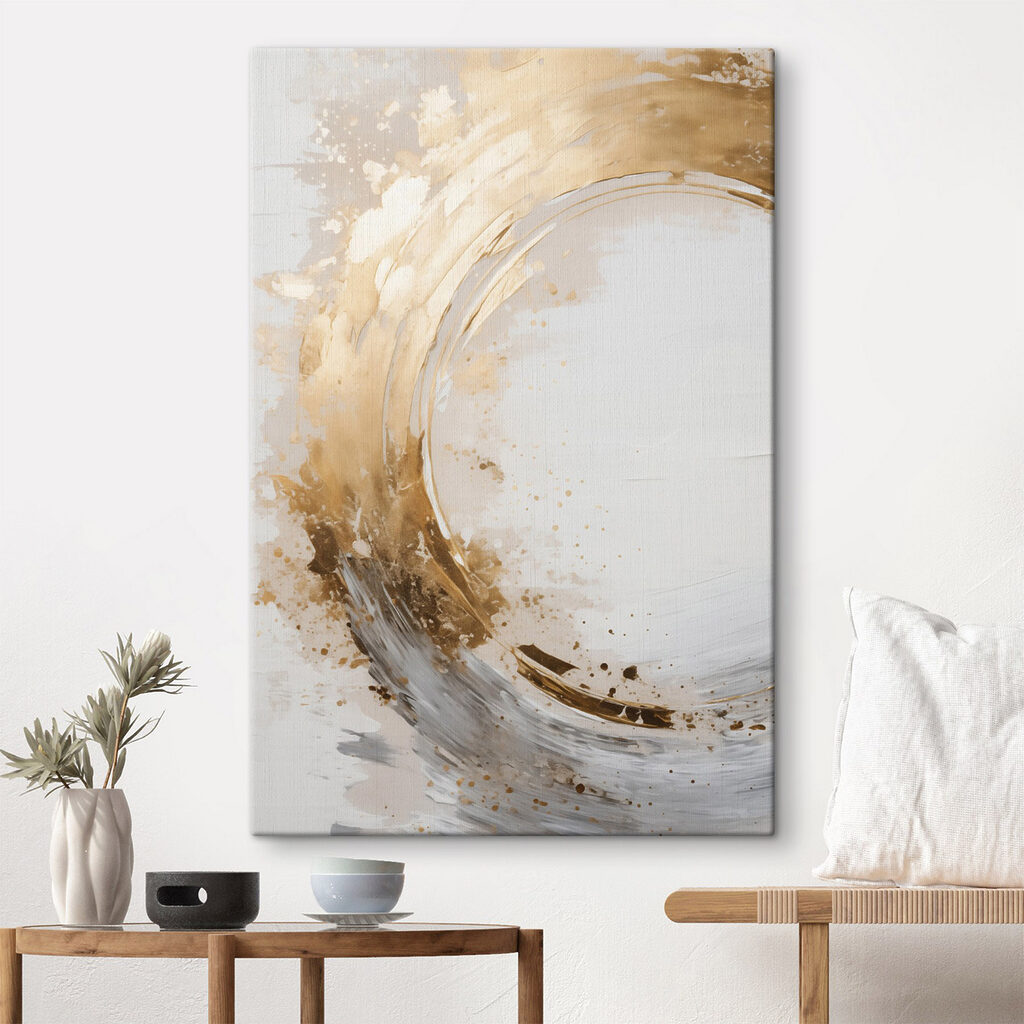 Círculo dourado em movimento — interior 2