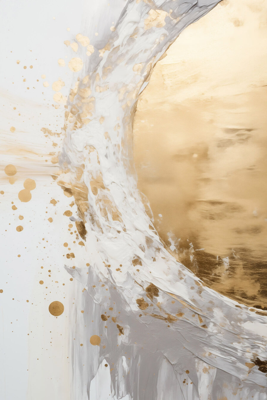 Arco branco com dourado — design completo