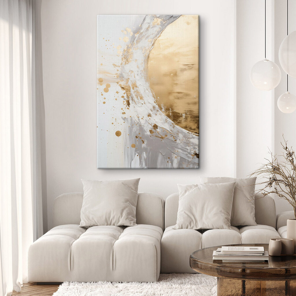 Arco branco com dourado — interior 1