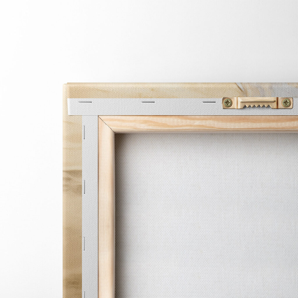 Arco branco com dourado — verso