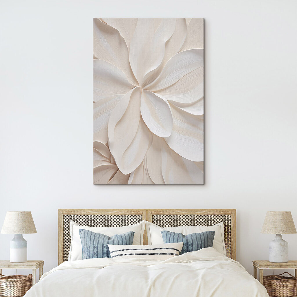 Folhas brancas a abrir — interior 1