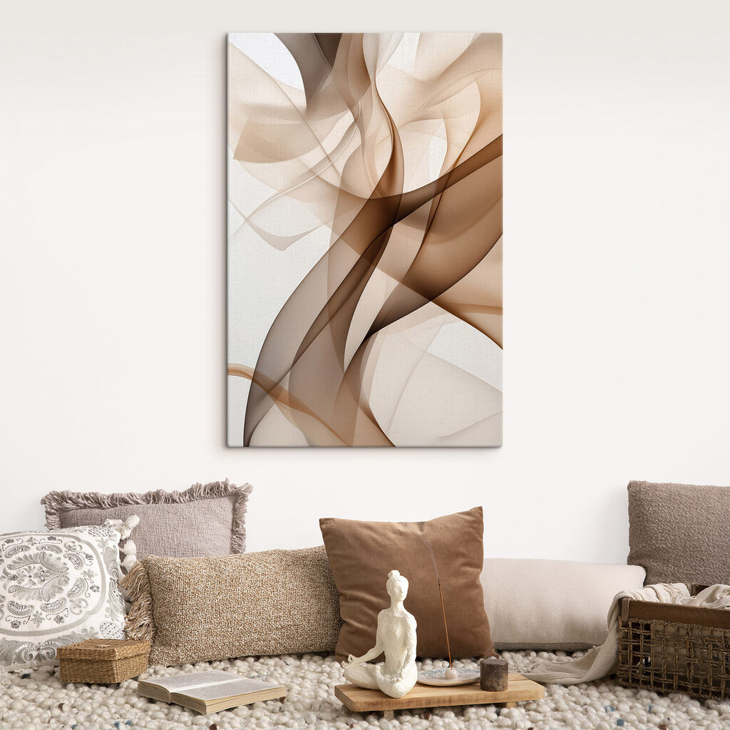 Véus castanhos em camadas — interior 2