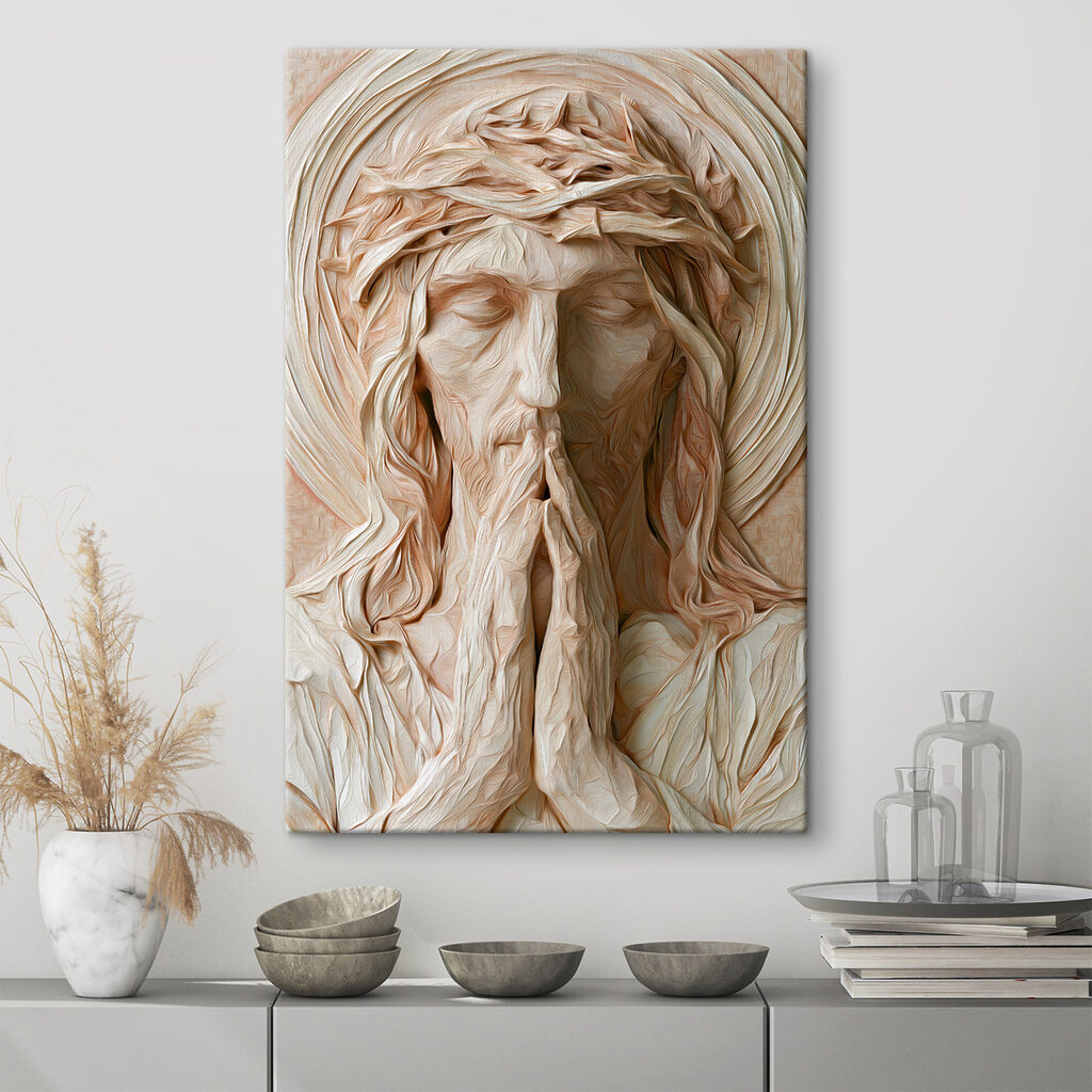 Jesus de mãos juntas — interior 2