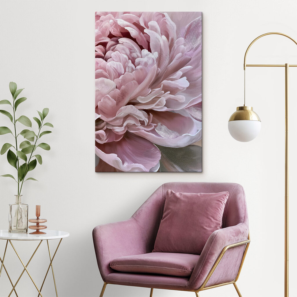 Peónia rosa encaracolada — interior 2