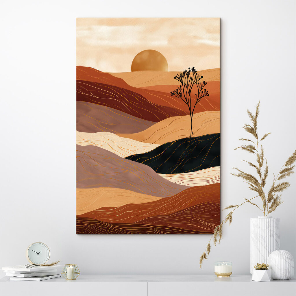Sol ocre sobre dunas — interior 2