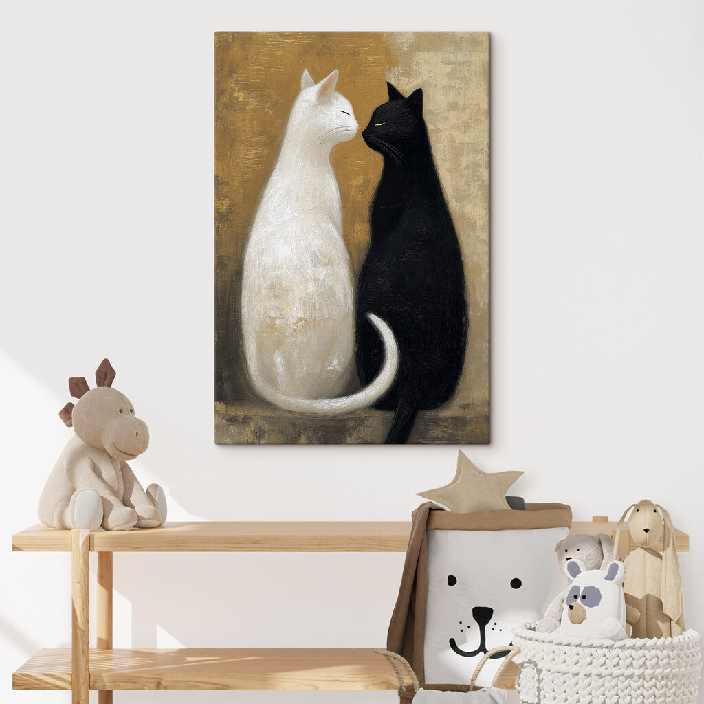 Dois gatos juntos — interior 2