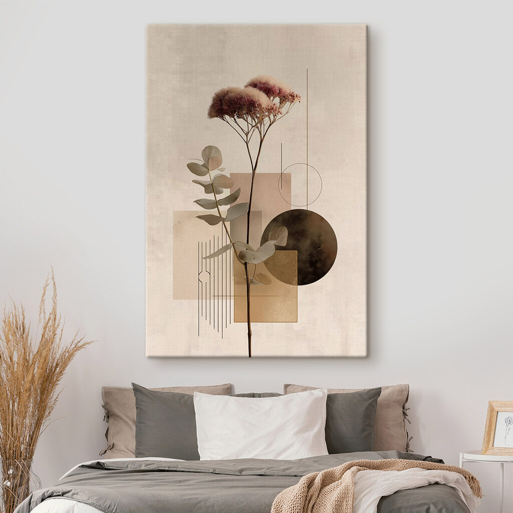 Flor seca entre formas — interior 2