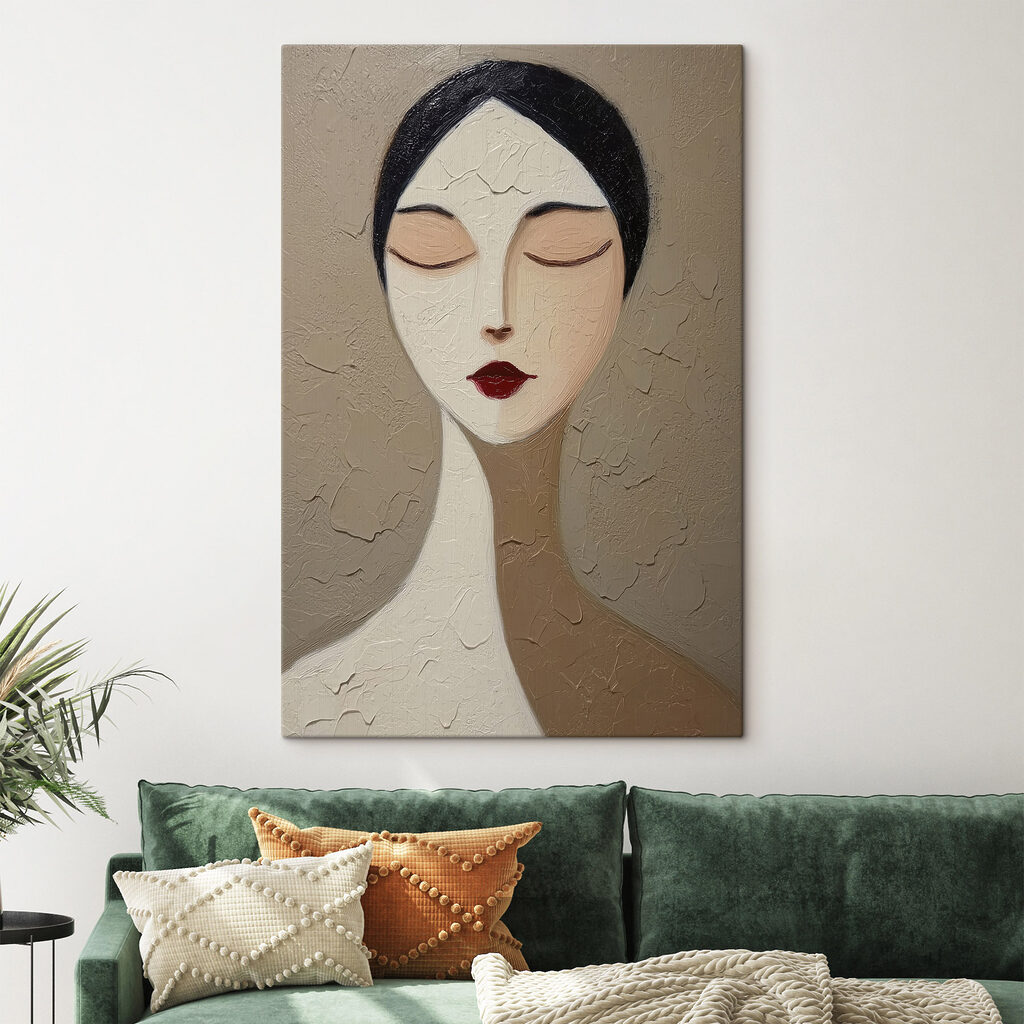 Mulher de olhos fechados — interior 2