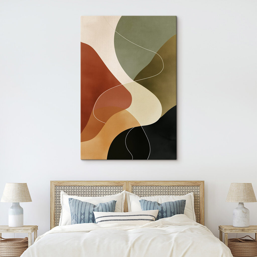 Linha suave, tons terrosos — interior 2