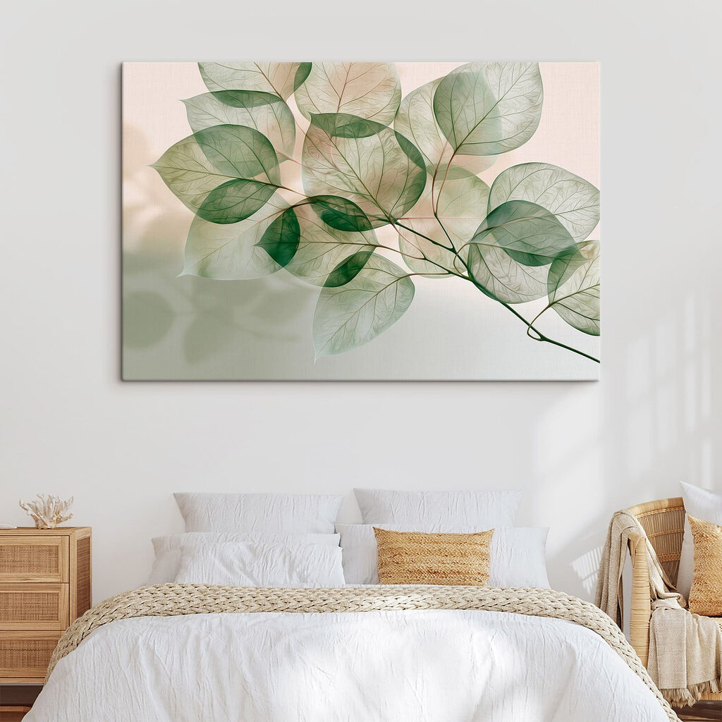 Esqueletos de folhas verdes — interior 2